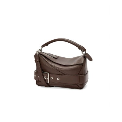 LOEWE SMALL PUZZLE BIKER BAG IN SHINY CALFSKIN A510S21XC7 (24*16.5*10.5cm)